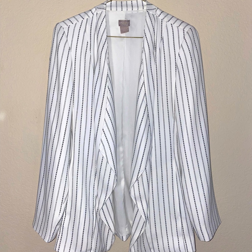 CHICO’S - Black & White Blazer Suit Jacket Size 0